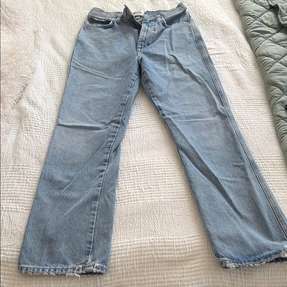 Agolde Light Blue Flare Jeans